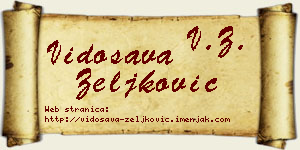 Vidosava Zeljković vizit kartica